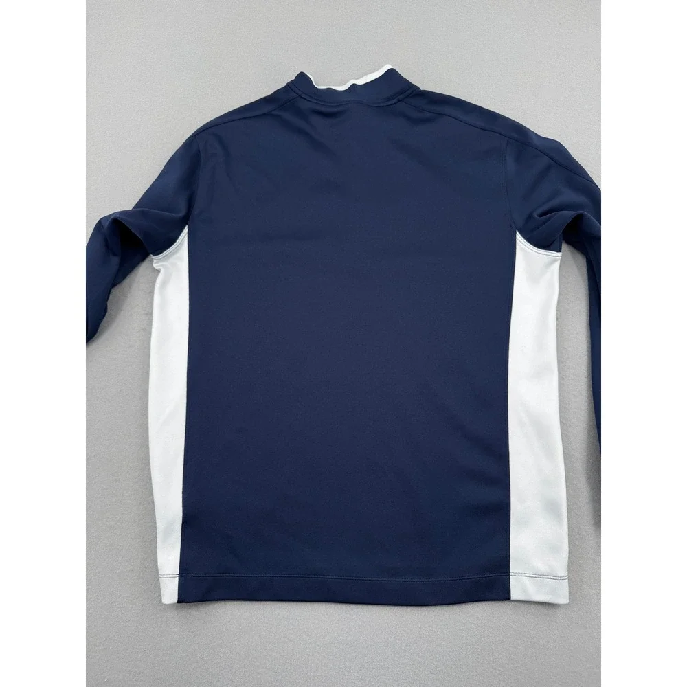 Nike Golf Tour Performance Mens L Navy/Pink Dri-FIT Quarter 1/4 Zip Pullover